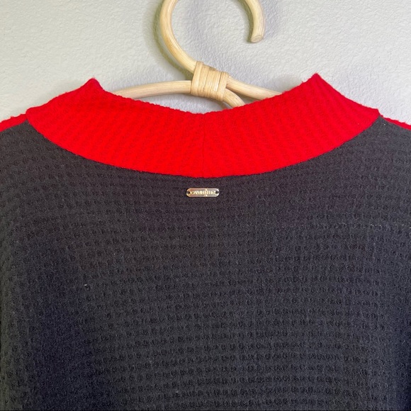 Calvin Klein Mockneck Colorblock Waffle Knit Top Size 2X Plus - Picture 13 of 16